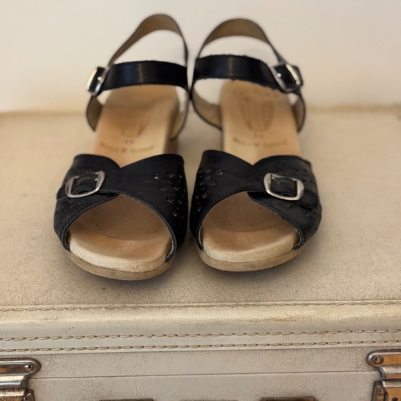 Wörishofer Perforated Sandals Style 711 (Black - Size 40) - Picture 1 of 6